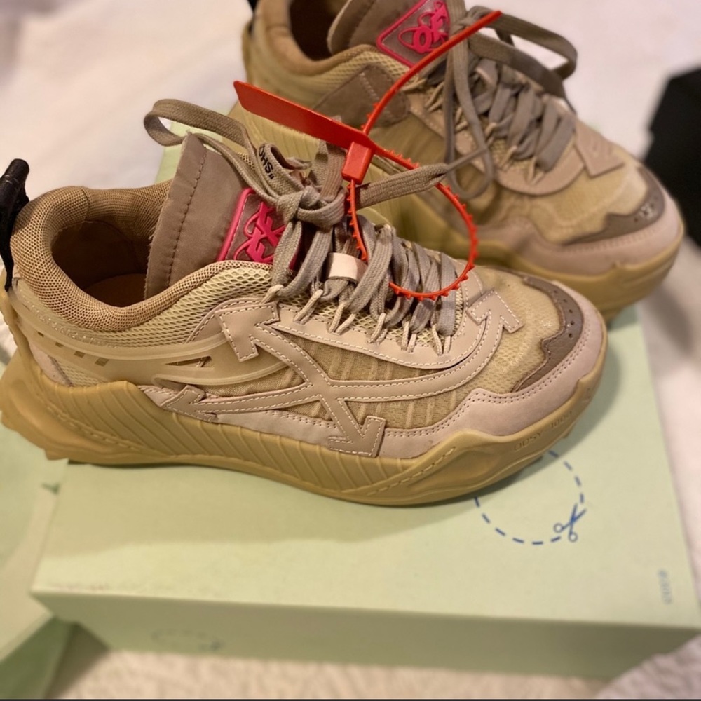 Nude Off-White Sneakers